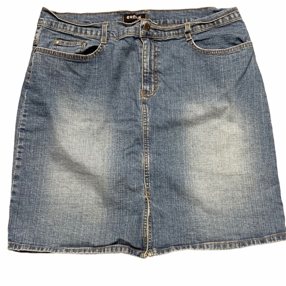 EUNINA Jeans Women’s Short Denim Jean Skirt
